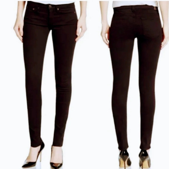 VINCE Black with Mulberry Rinse Jeans Goth Indie Sleeze Y2K 90s - Picture 1 of 8